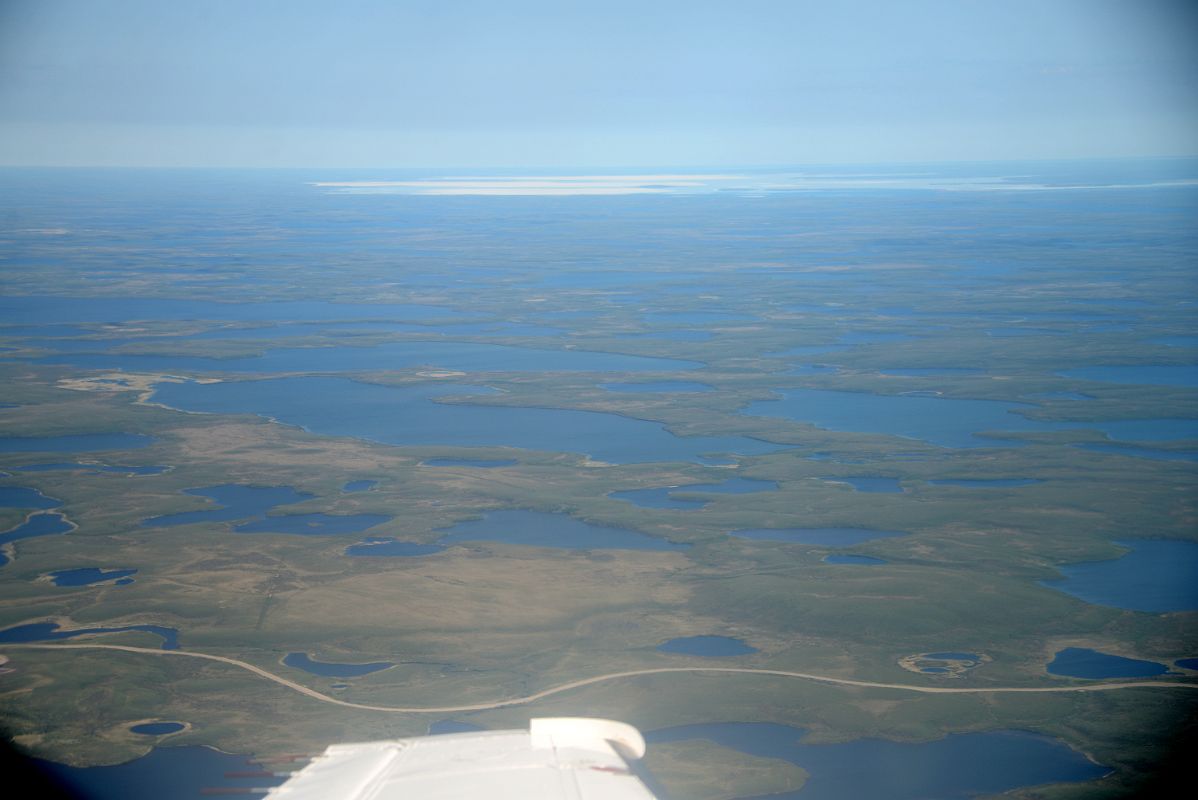 02C The Road Being Built From Inuvik To Tuktoyaktuk Northwest Territories From Airplane